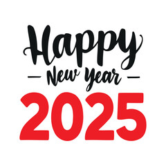 Happy New Year 2025 Vector 