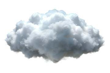 Clouds in cloudy sky realistic vector design on transparent background. Blue heaven with 3d white clouds, fluffy cumulus and rain fog, rainy weather, climate, meteorology and environment themes