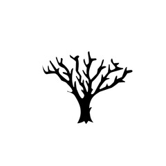 dry tree silhouette ghost tree