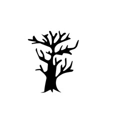 dry tree silhouette ghost tree