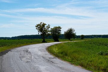 road in the countryside