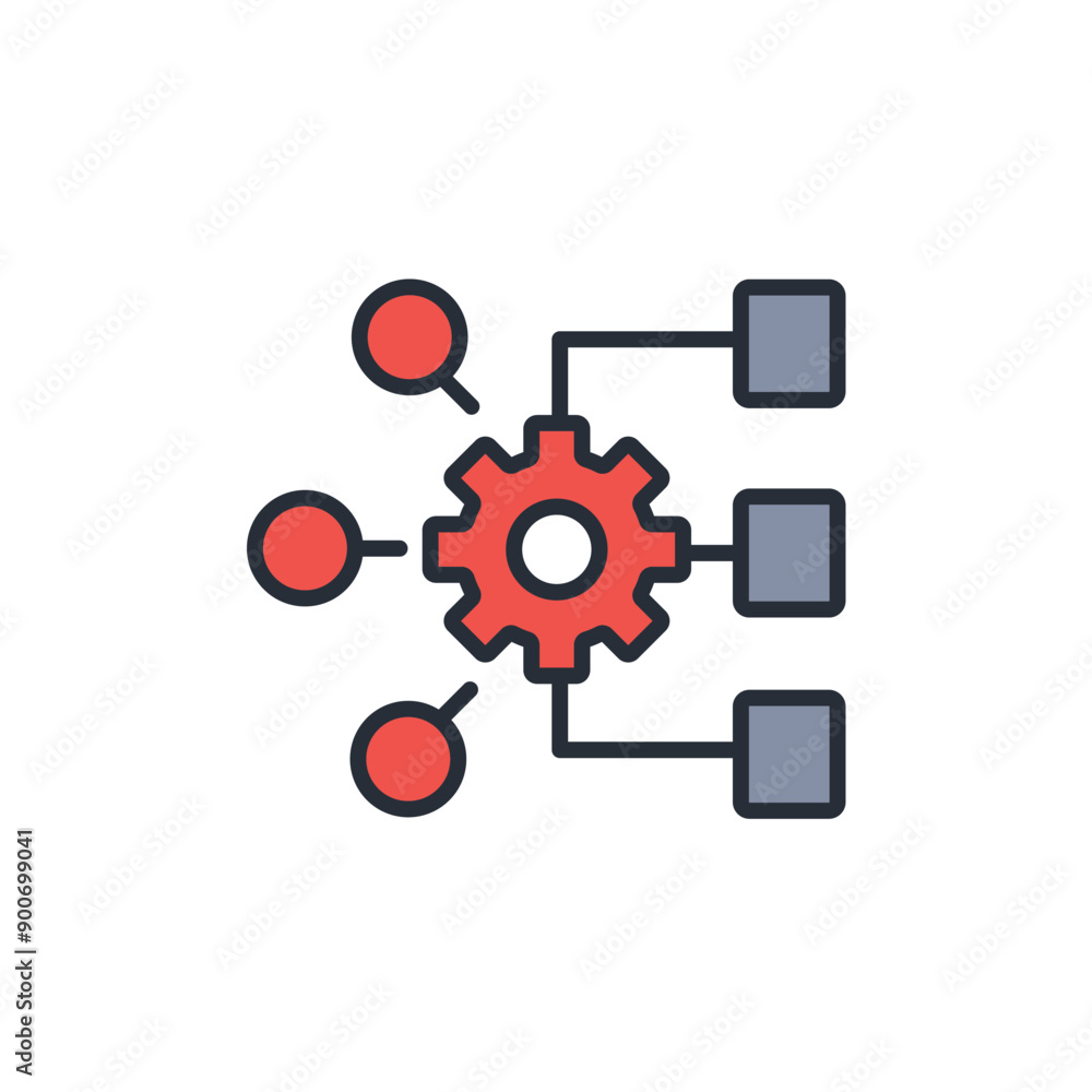 Poster encryption icon. vector.editable stroke.linear style sign for use web design,logo.symbol illustratio