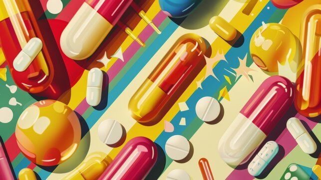 Vibrant Educational Poster on HIV Prevention Methods for Clinics Design for Print