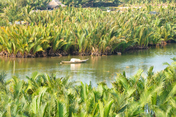 Bay Mau coconut forest, Hoi An eco-tourism area, Quang Nam province, Vietnam