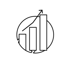 Data analytics icon. Big data analysis technology symbol. Containing database, statistics, analytics, server, monitoring, computing and network icons. Solid icons vector