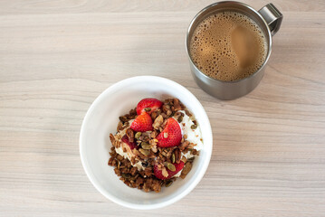 Coffee and Granola Breakfast