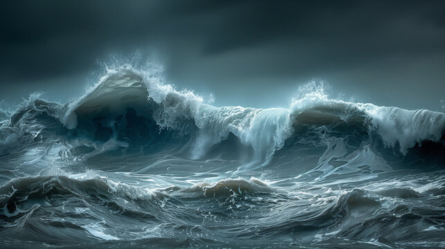 Storm over the sea