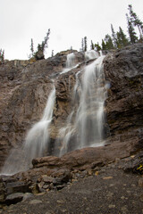 Obraz premium Tangle Creek Falls in Jasper National Park, Canada