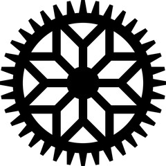 Obraz premium Gear Cogwheel setting vector icon
