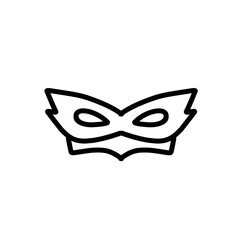 superhero mask line icon