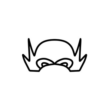 recommend clip art: superhero mask line icon