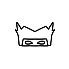 superhero mask line icon