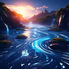 sunrise over water