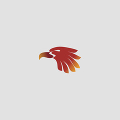 Head eagle logo design. Eagle logo vector