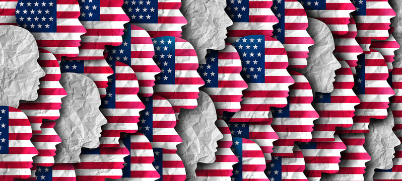 Undocumented US Citizens or Unauthorized United States Migrants and Illegal American Immigrants with no legal documentation as a political issue or border security.