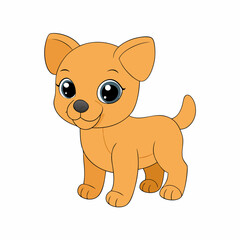 A baby dog vector illustration