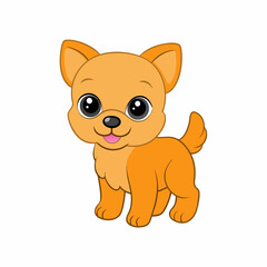 A baby dog vector illustration