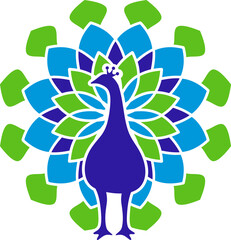Mandala Peacock Graphic Vector 