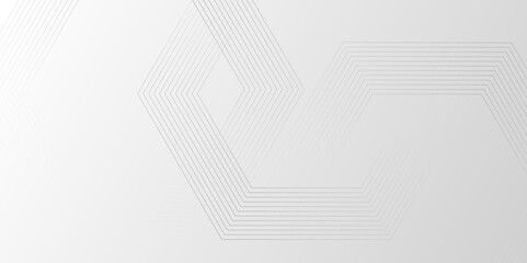 white and gray vector futuristic tech glow and shinning line simple modern abstract background. Modern lines pattern futuristic technology concept banner for cover, poster, presentation.