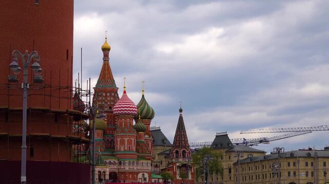 Beklemishevskaya Tower is a tower at Eastern edge of Moscow Kremlin Wall, Russia. It was named after boyar Ivan Bersen-Beklemishev, whose house had been adjacent to tower from Kremlin side.