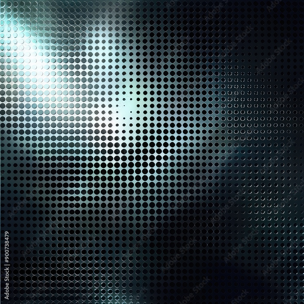 Poster abstract illuminated grid pattern with perspective depth