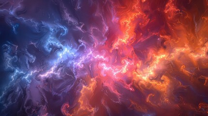 Fototapeta premium Ethereal Fractal Burst Background