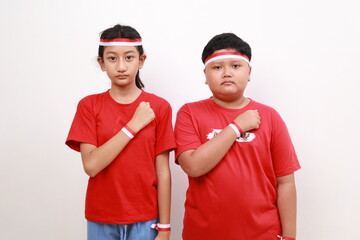 Indonesian children celebrate Indonesian Independence Day, August 17