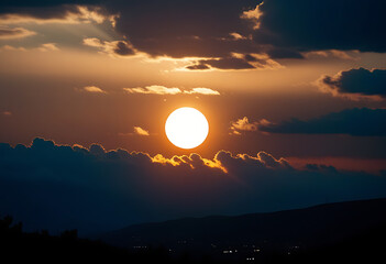 Fototapeta premium The Sun over the clouds