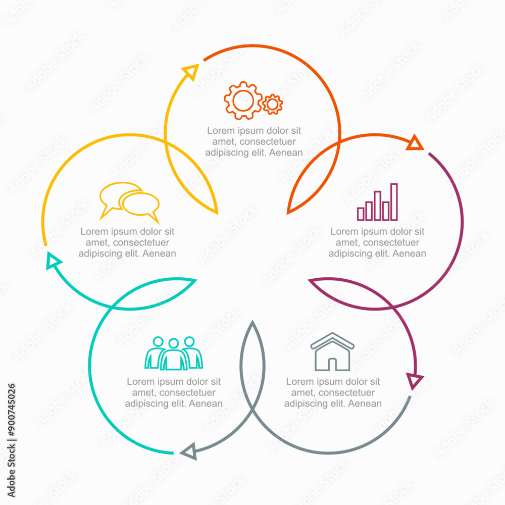 Poster infographic design template with place for your data. vector illustration.