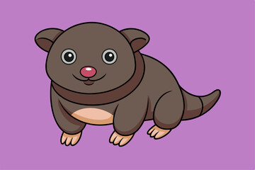 Adorable Mole Vector Graphic For Web And Print. Premium Mole Illustration Featuring Cute Design Perfect For Websites, Print Materials, Digital Content, And Creative Projects