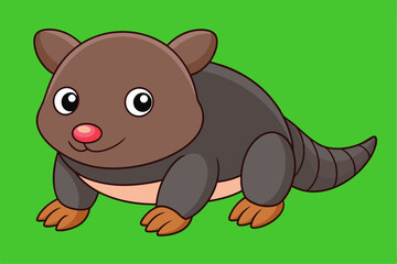 Adorable Mole Vector Graphic For Web And Print. Premium Mole Illustration Featuring Cute Design Perfect For Websites, Print Materials, Digital Content, And Creative Projects