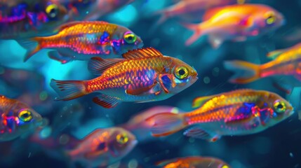 Fototapeta premium Vibrant Fish in Underwater Paradise