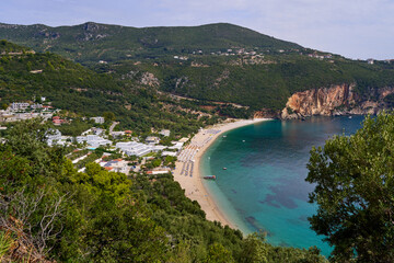 Obraz premium View of Lichnos beach near Parga, Greece