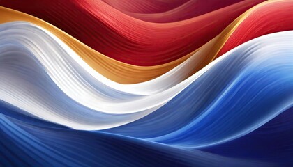 abstract background with waves, texture design of dutch flag colors, Abstract digital background dutch flag background