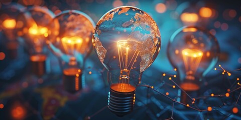 Innovation and global business concept.