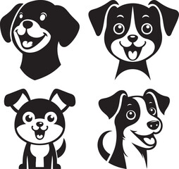 Obraz premium Stylish Dogs vector and illustrator