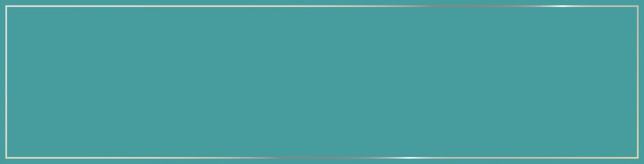 matte ocean blue background with border looks like a frame. flat backdrop in half banner size empty for text