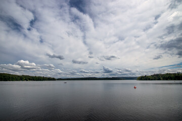 The Mohne Reservoir near Soest in North Rhine-Westphalia, Germany