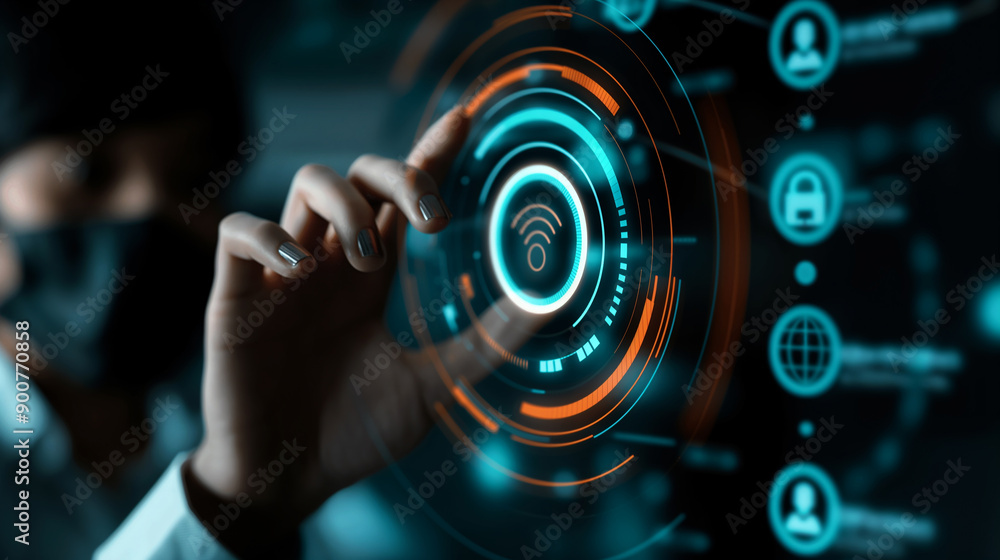 Poster technological innovations in user interface during advanced security demonstration at a modern resea
