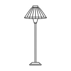 floor lamp  line art