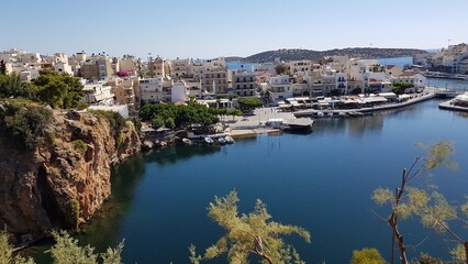 view of the marina