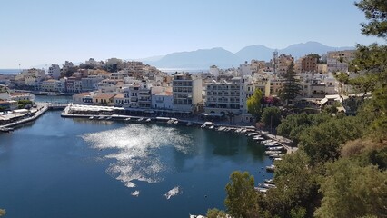 view of the city from the top of the river