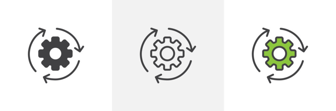 Implementation colored icon set