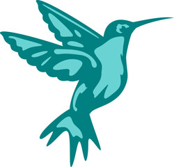 Hummingbird Vector Graphic