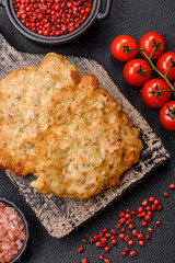 Delicious fried pork or chicken chops breaded with salt and spices