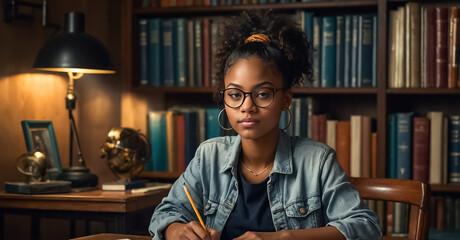 African American Girl Student
