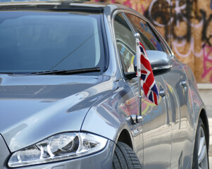 United Kingdom flag on the Car Flag Pole