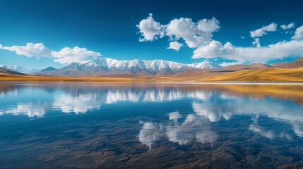 Obraz premium Beautiful Mountain Landscape Reflection