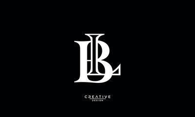 BL, LB, B, L, Abstract Letters Logo Monogram