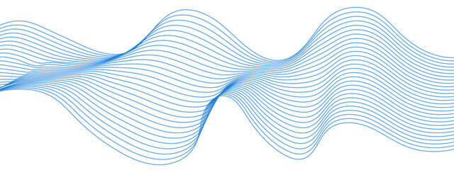 Blue wave swirl swoosh. Vector illustration color wave. Abstract colorful wave line transparent background modern stream wave background and wave curve lines background.  © JERRY